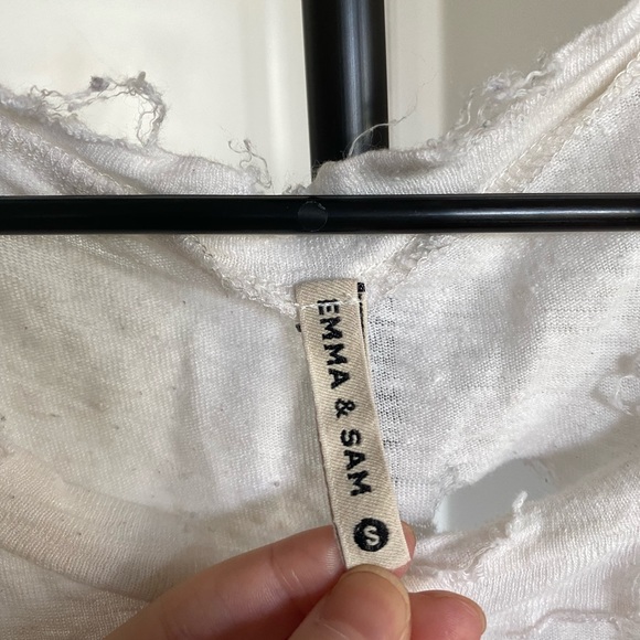 EMMA AND SAM LF T distressed t shirt - Picture 2 of 4